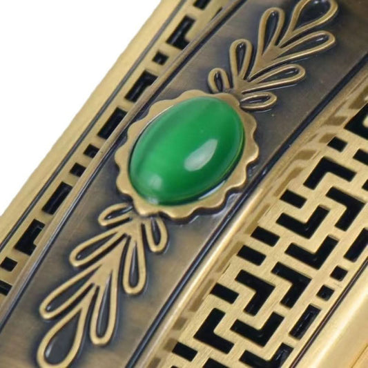 Chengyuange Ruyi copper incense holder lying incense burner household incense burner agarwood sandalwood box office copper incense burner tea table ornaments image 5