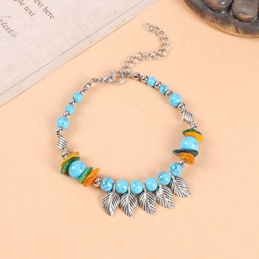 Versatile Bell Colored Bead Braided Bracelet