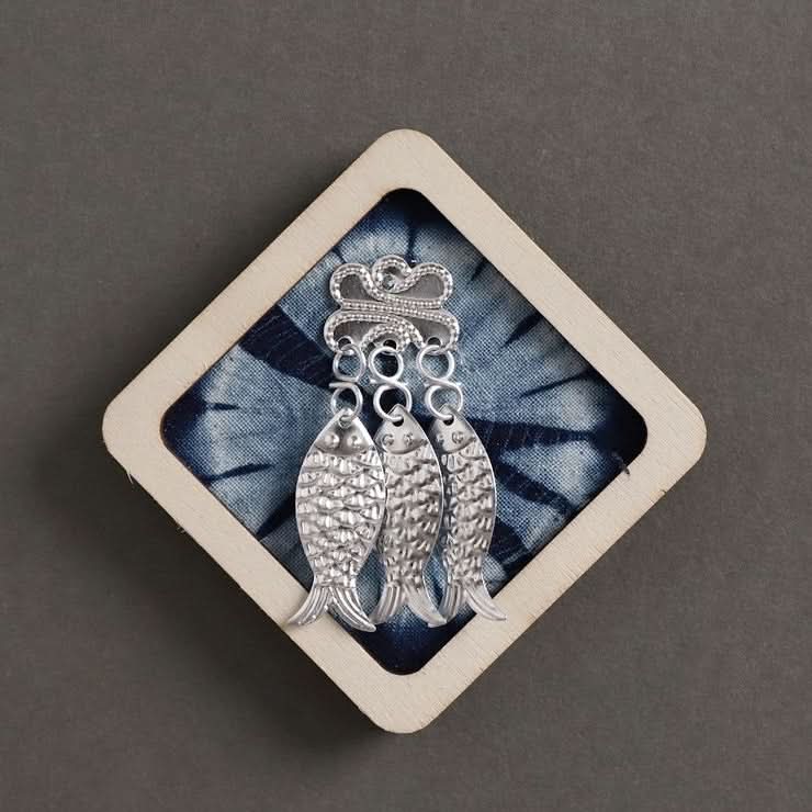 Handmade Tie-Dyed Fabric Fridge Magnet