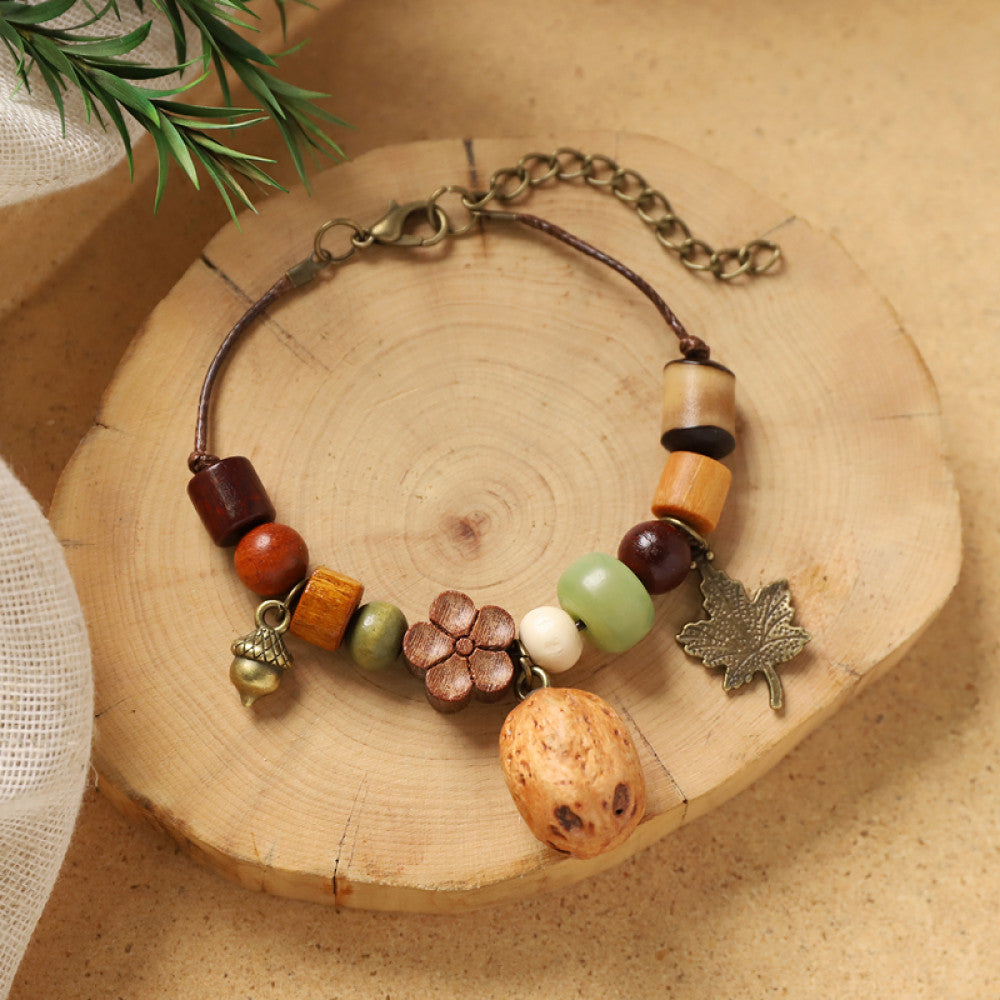 Tiny acorn pendant, delicate and cute for everyday wear.