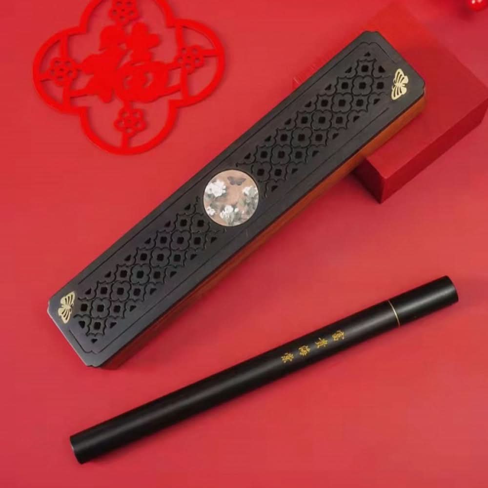 Decorative ebony incense burner for home meditation