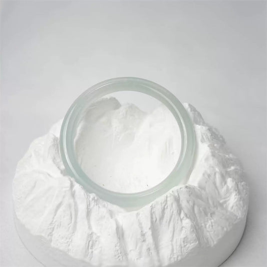 Light green translucent round jade bangle top view, showing smooth glossy finish | DIY Jade