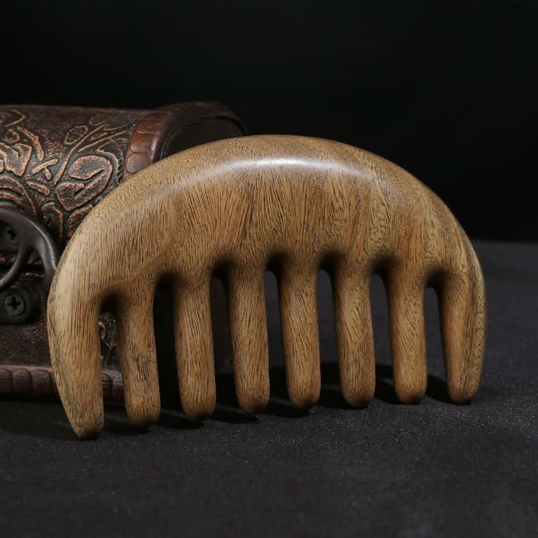 Natural light wood scalp massage comb