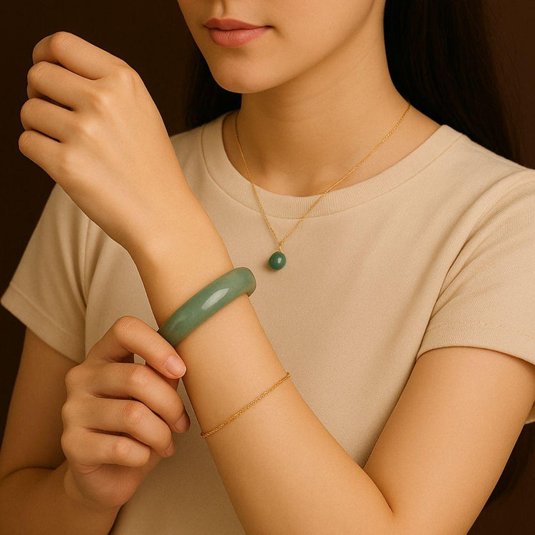 Medium Tone Jade Bangles
