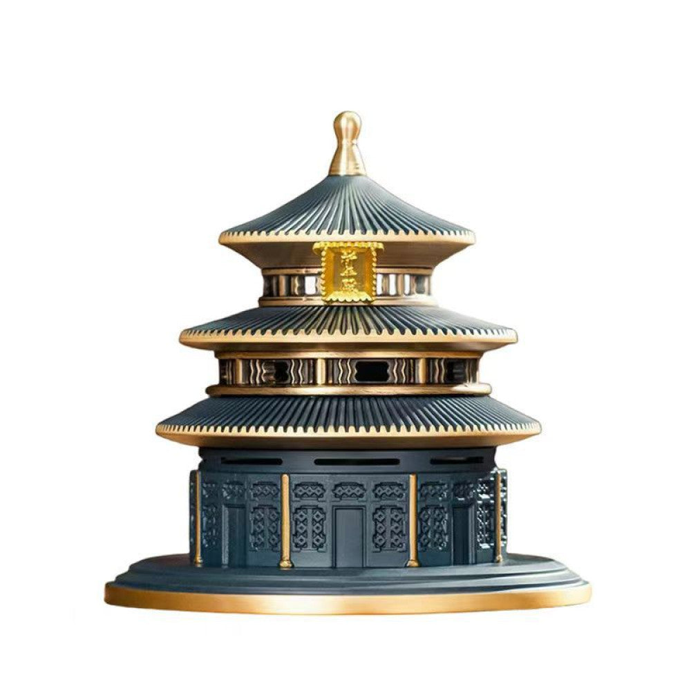 Ancient style new Chinese style Temple of Heaven copper incense burner household sandalwood incense indoor incense coil agarwood burner incense seal incense burner ornaments image 5