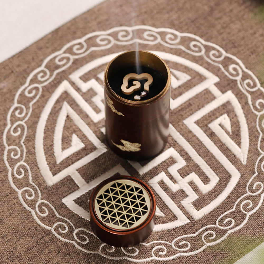 Portable portable incense burner small Xiangyun non stick incense burner aromatherapy burner vertical incense burner travel incense burner image 2
