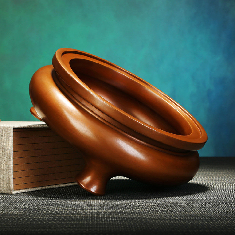 Tong Xinxiang direct sales copper tripod style furnace home office desktop copper incense burner Buddhist temple indoor multi size incense burner image 4