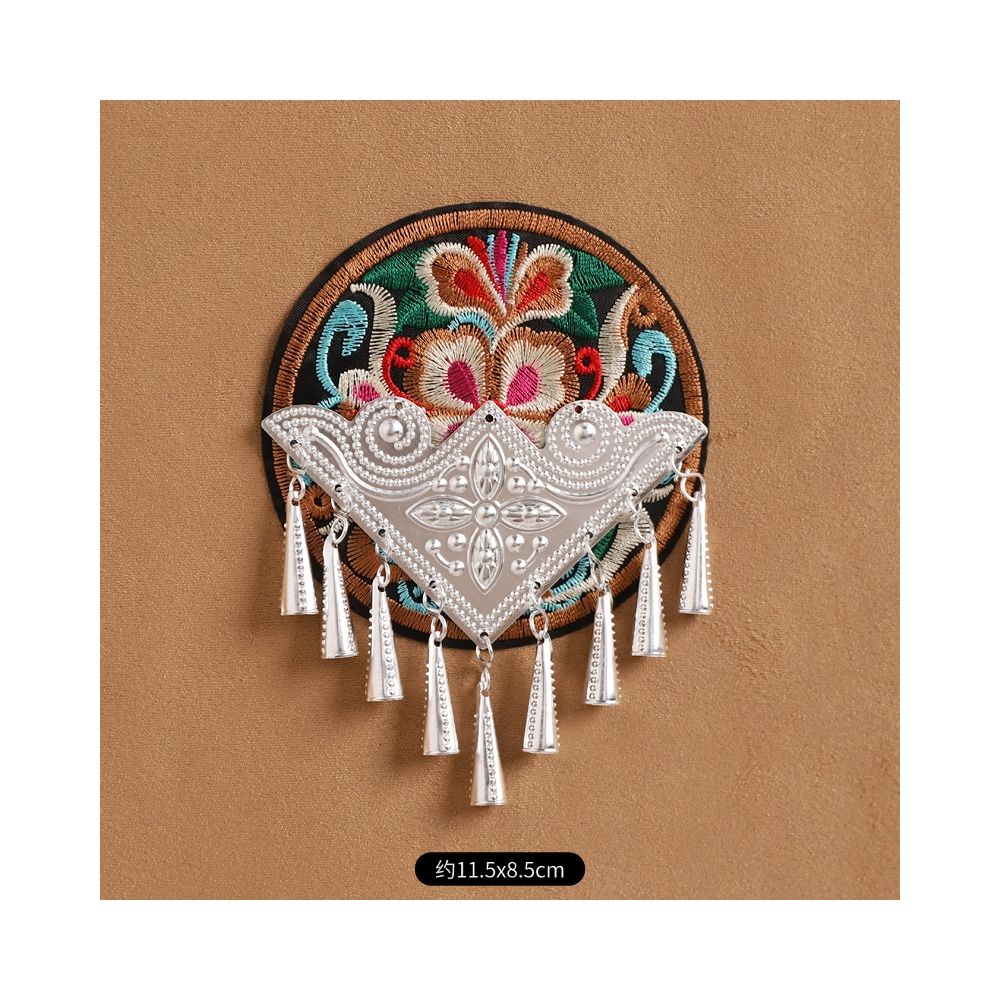 Hand-Embroidered Magnetic Fridge Magnet