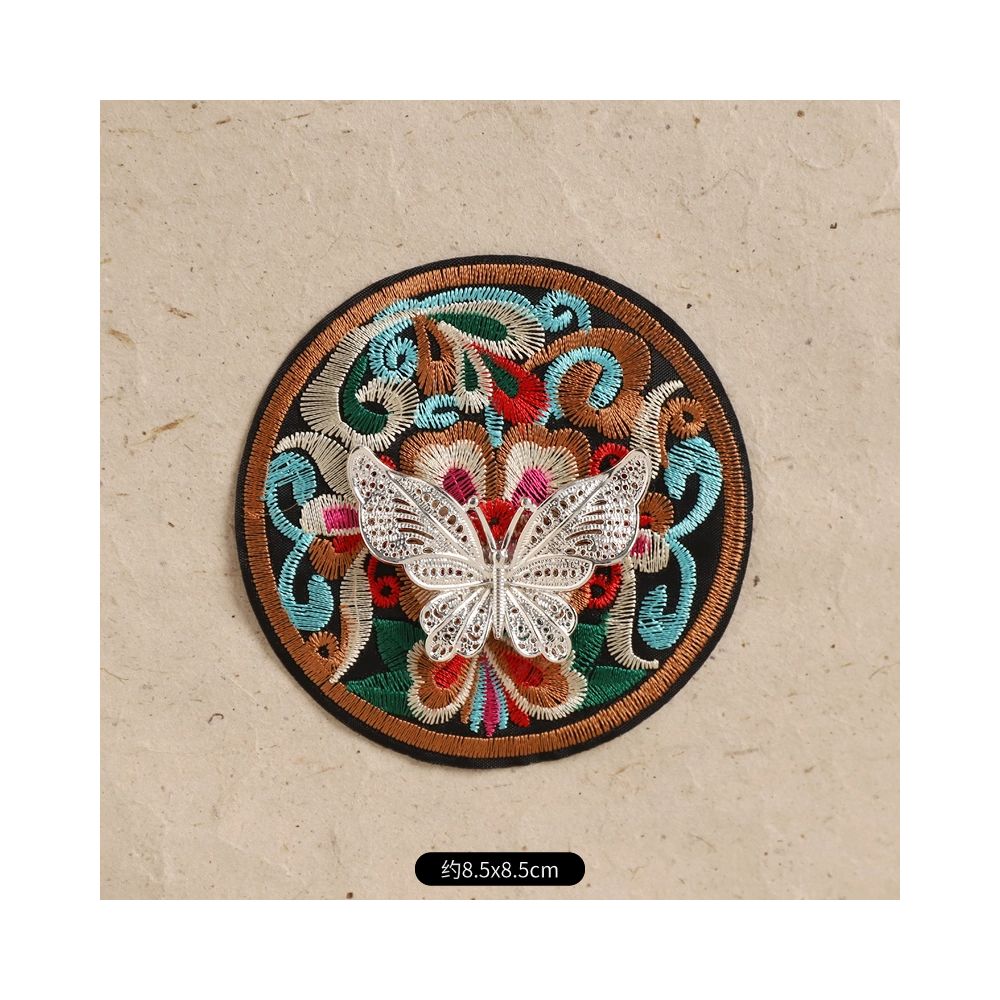 Hand-Embroidered Magnetic Fridge Magnet
