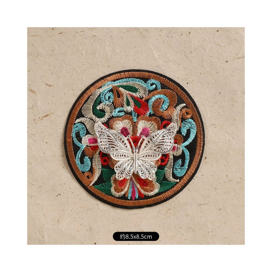 Hand-Embroidered Magnetic Fridge Magnet