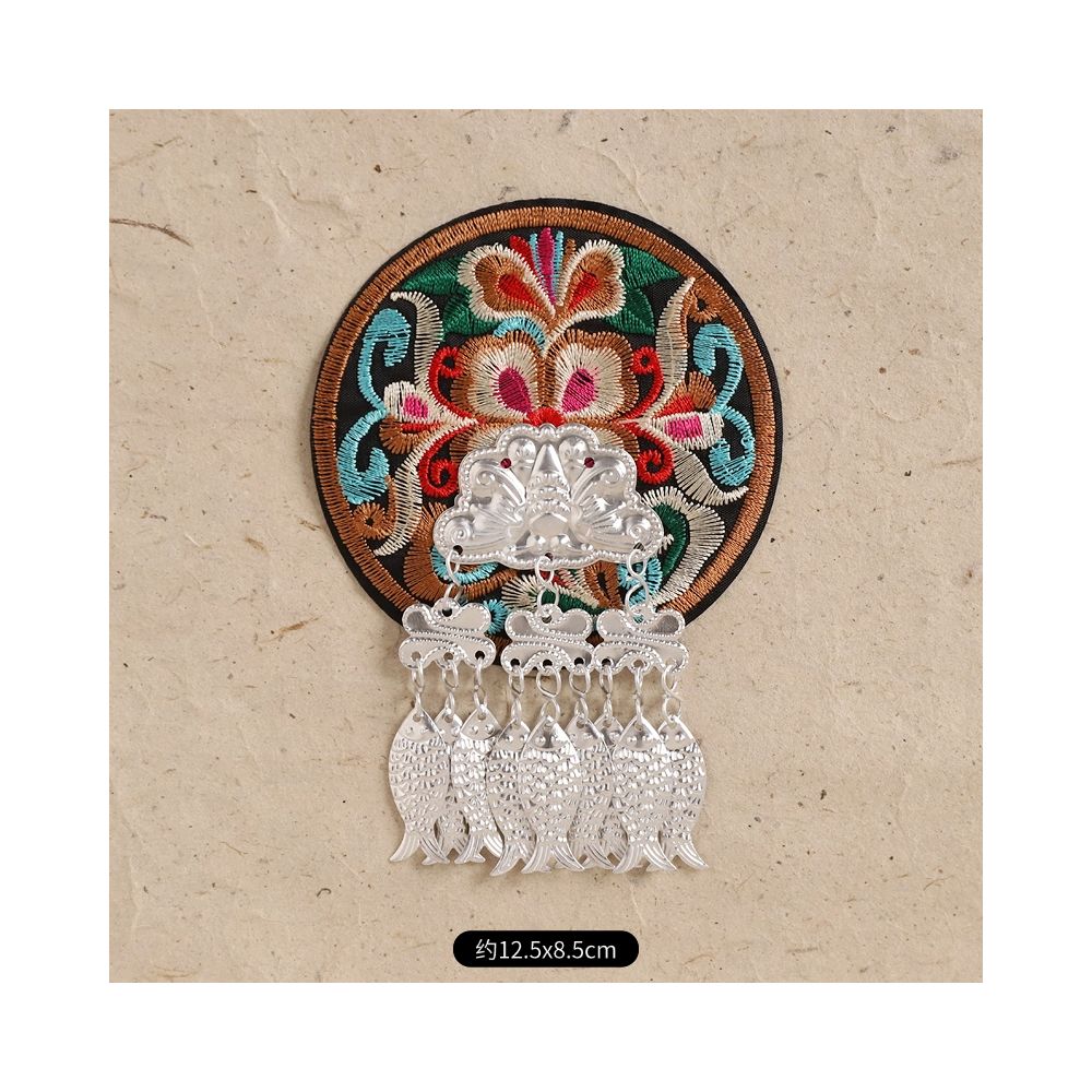 Hand-Embroidered Magnetic Fridge Magnet