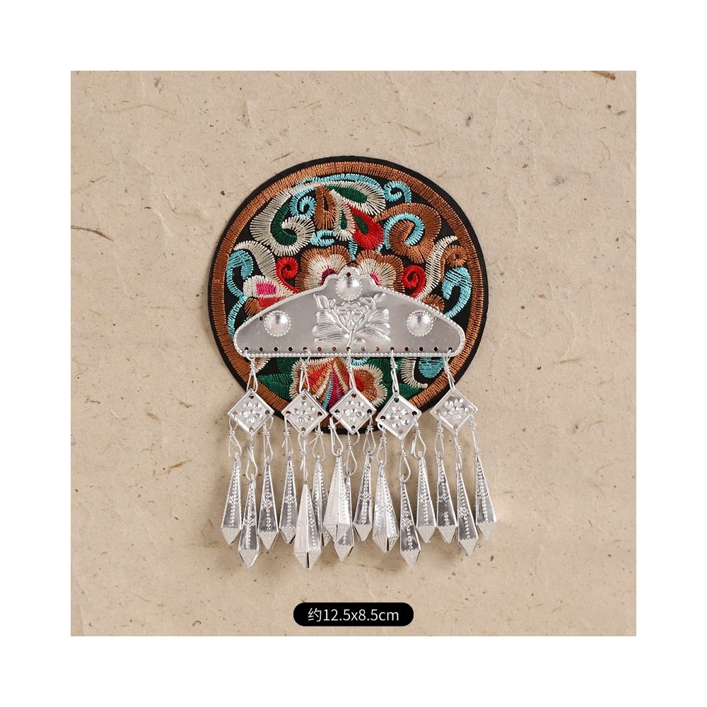 Hand-Embroidered Magnetic Fridge Magnet
