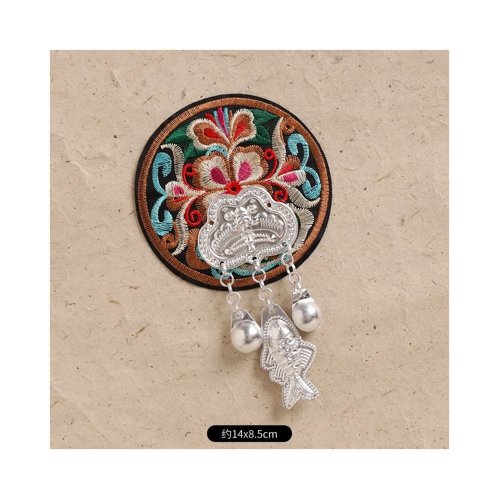 Hand-Embroidered Magnetic Fridge Magnet