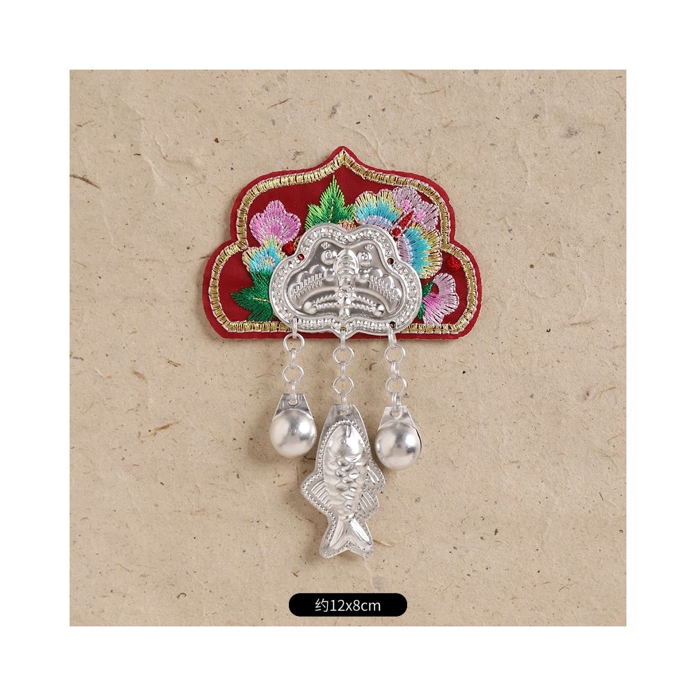 Hand-Embroidered Magnetic Fridge Magnet