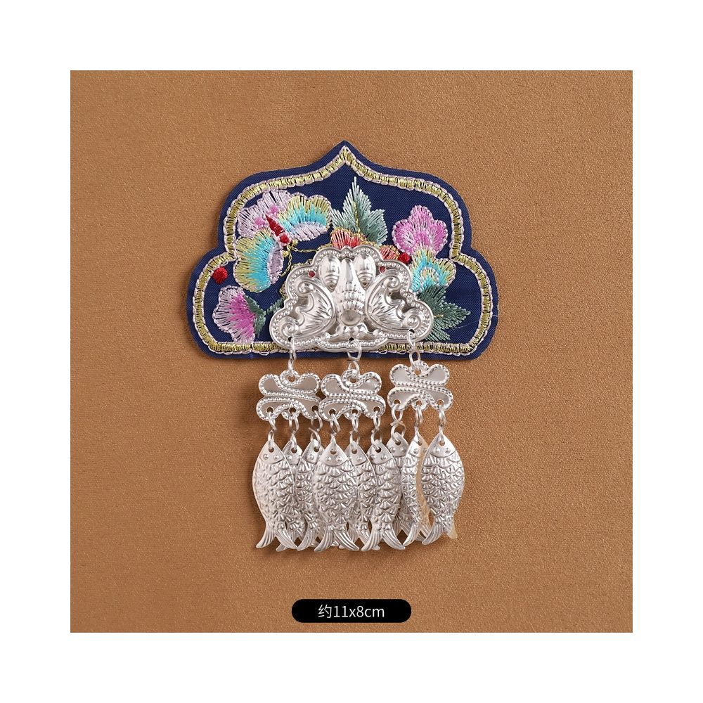 Hand-Embroidered Magnetic Fridge Magnet