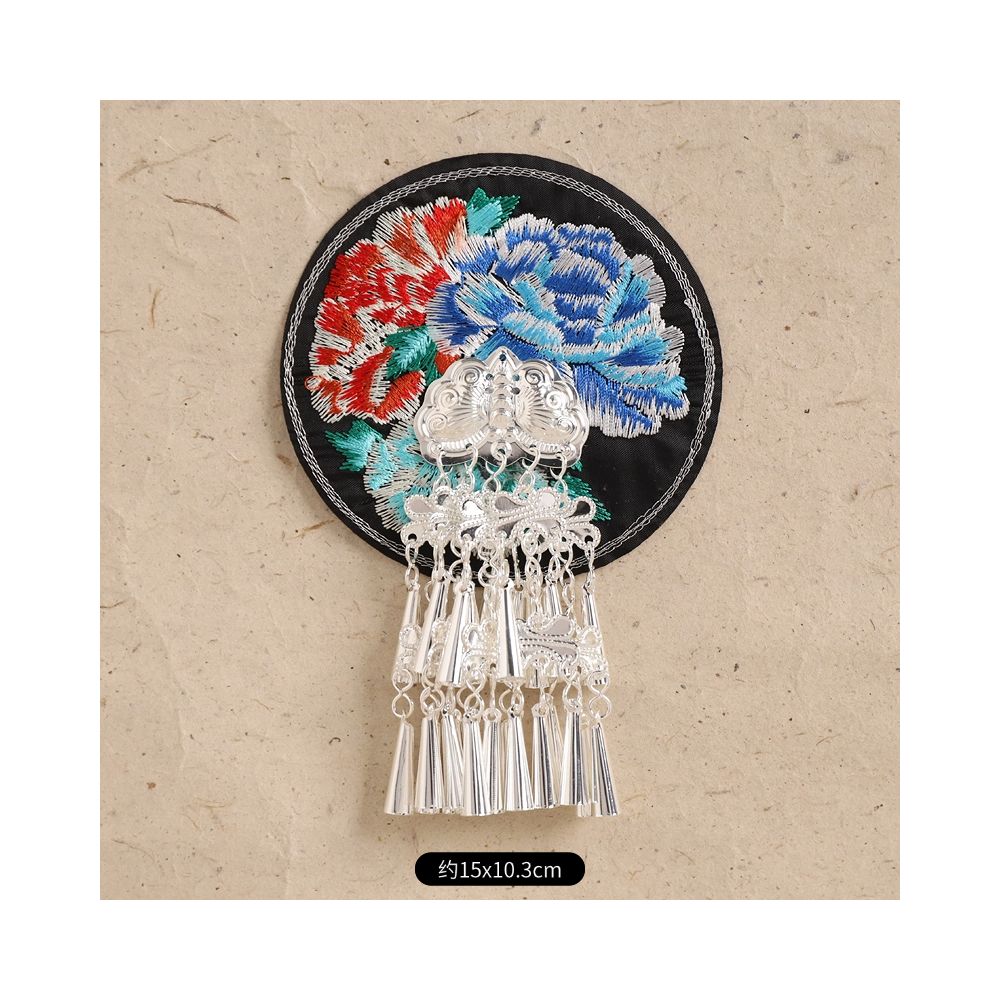 Hand-Embroidered Magnetic Fridge Magnet