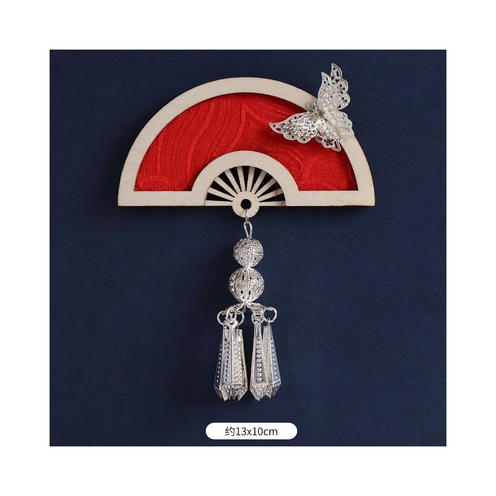 Silver Peacock Refrigerator Magnet