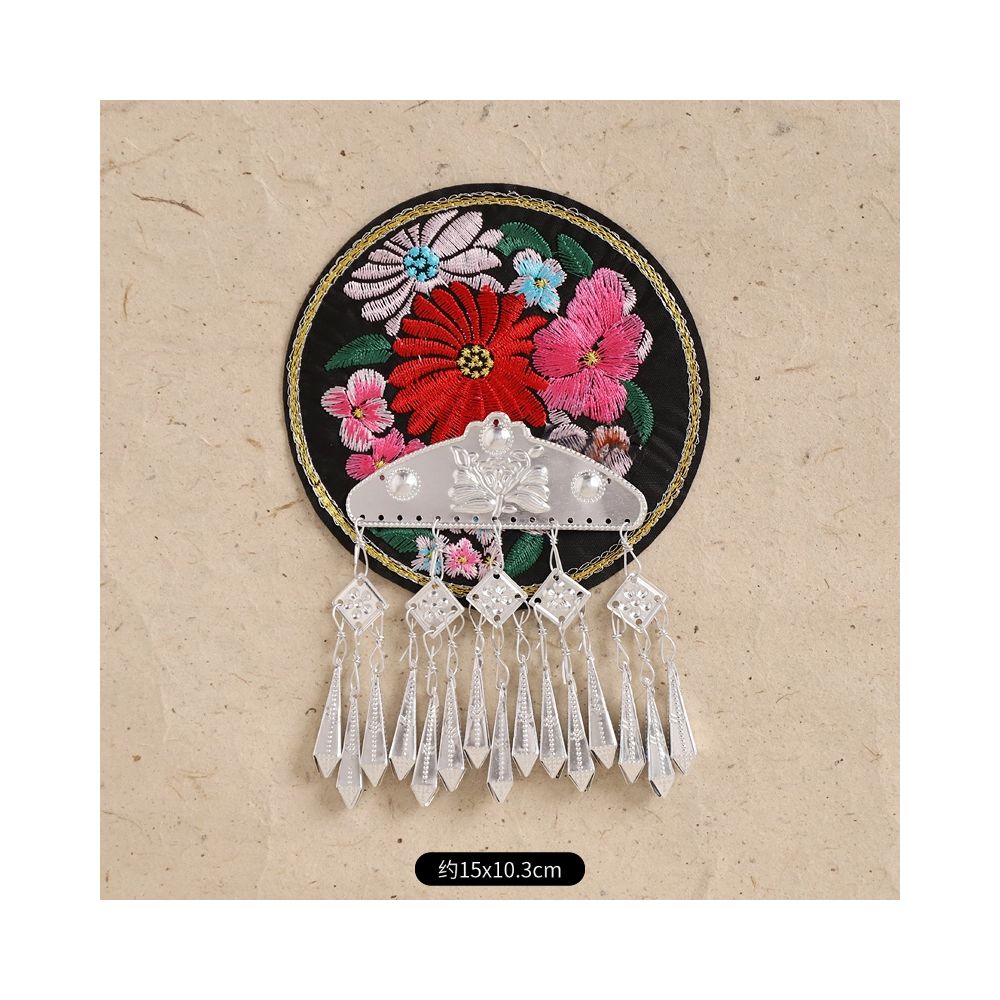 Hand-Embroidered Magnetic Fridge Magnet