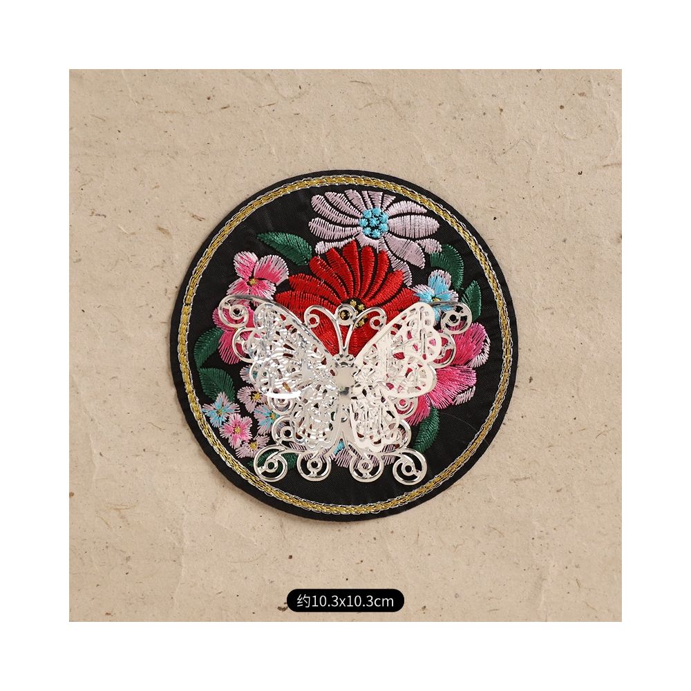 Hand-Embroidered Magnetic Fridge Magnet
