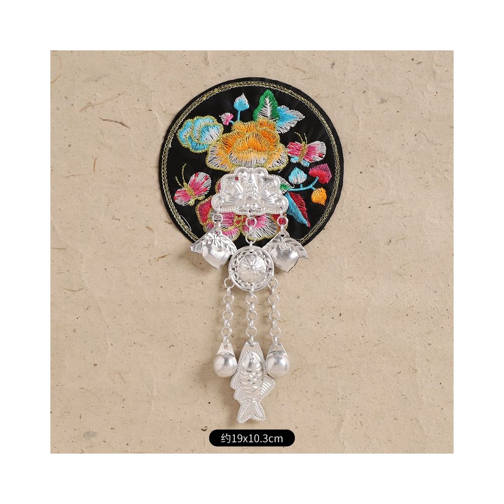 Hand-Embroidered Magnetic Fridge Magnet