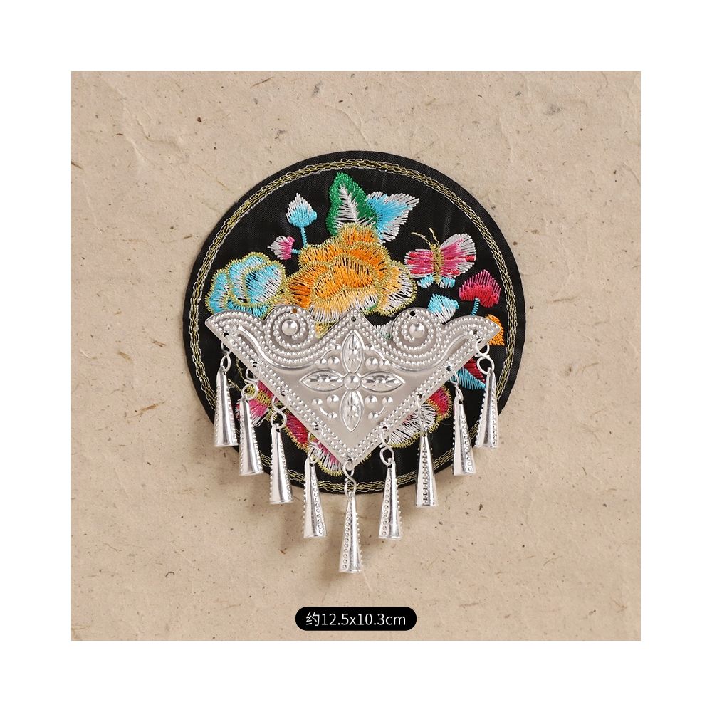 Hand-Embroidered Magnetic Fridge Magnet