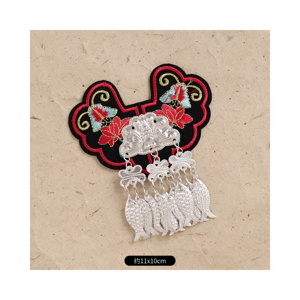 Hand-Embroidered Magnetic Fridge Magnet