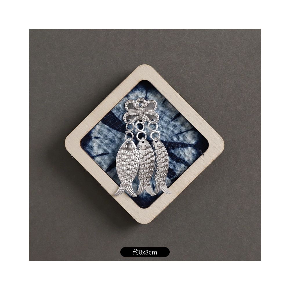 Handmade Tie-Dyed Fabric Fridge Magnet
