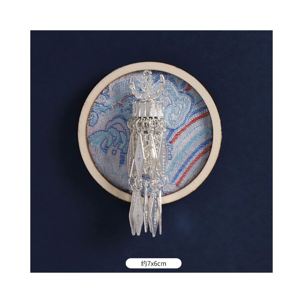 Silver Peacock Refrigerator Magnet