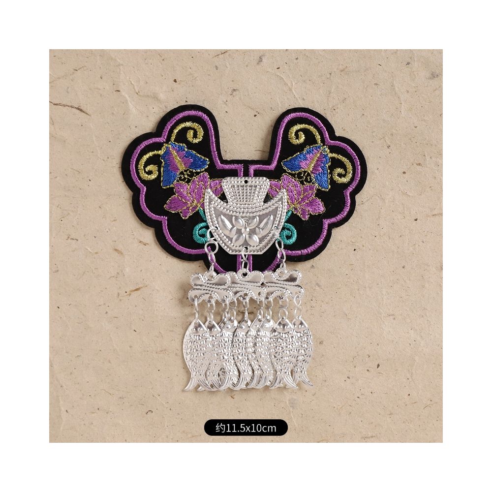Hand-Embroidered Magnetic Fridge Magnet