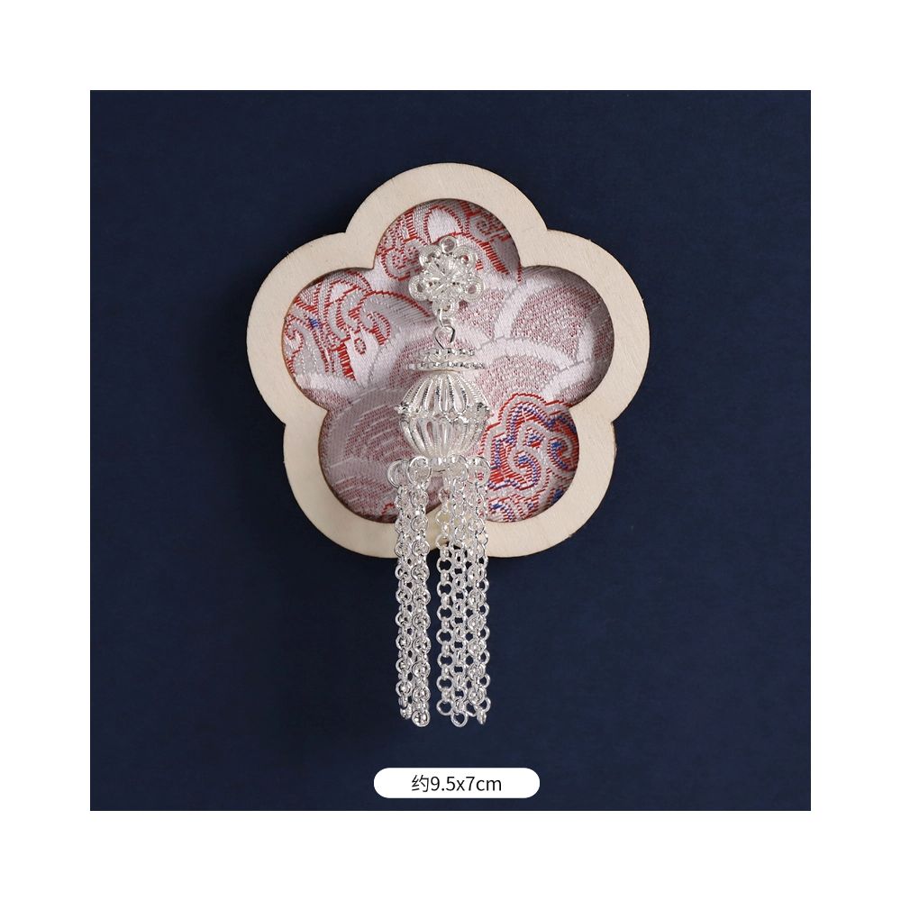 Silver Peacock Refrigerator Magnet