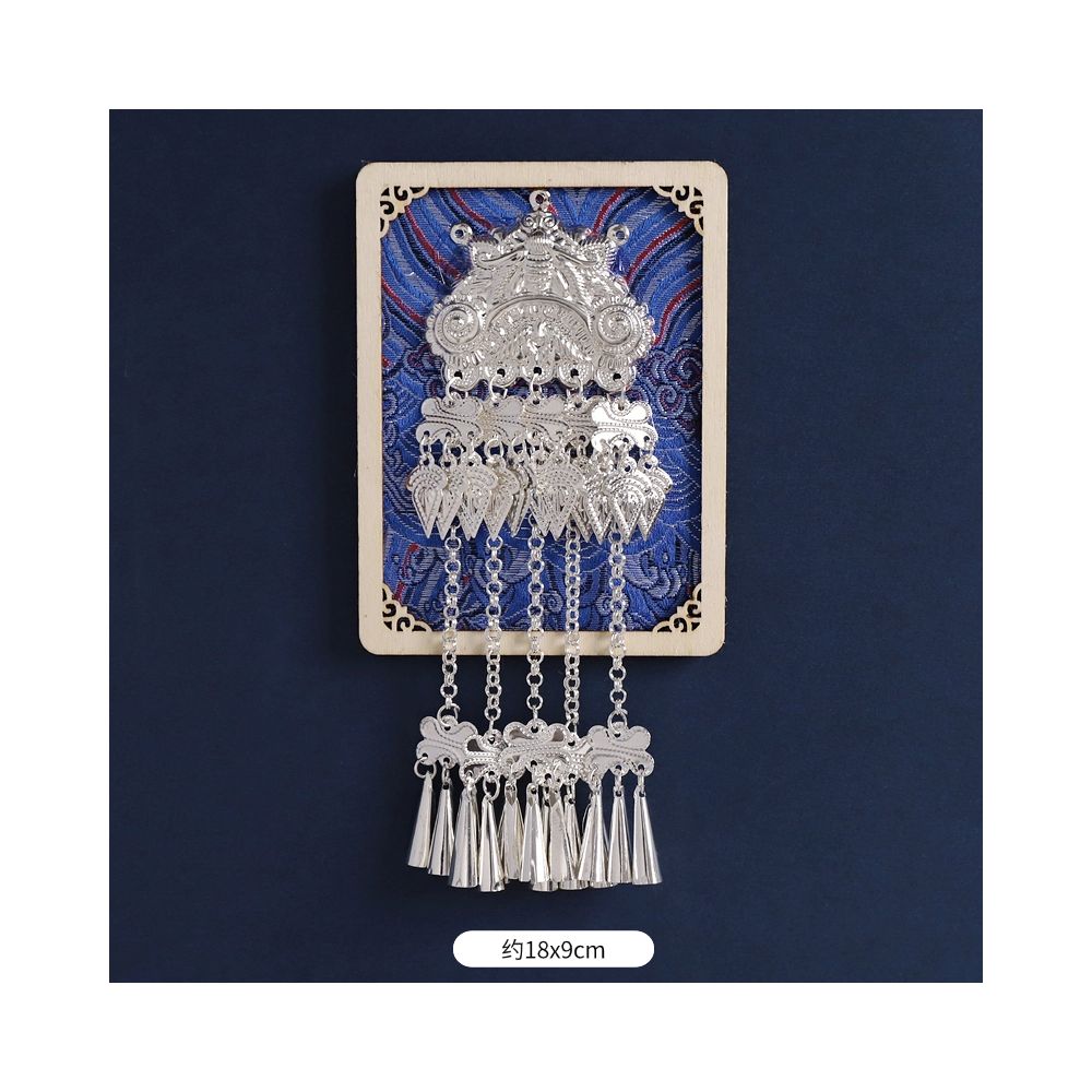 Silver Peacock Refrigerator Magnet