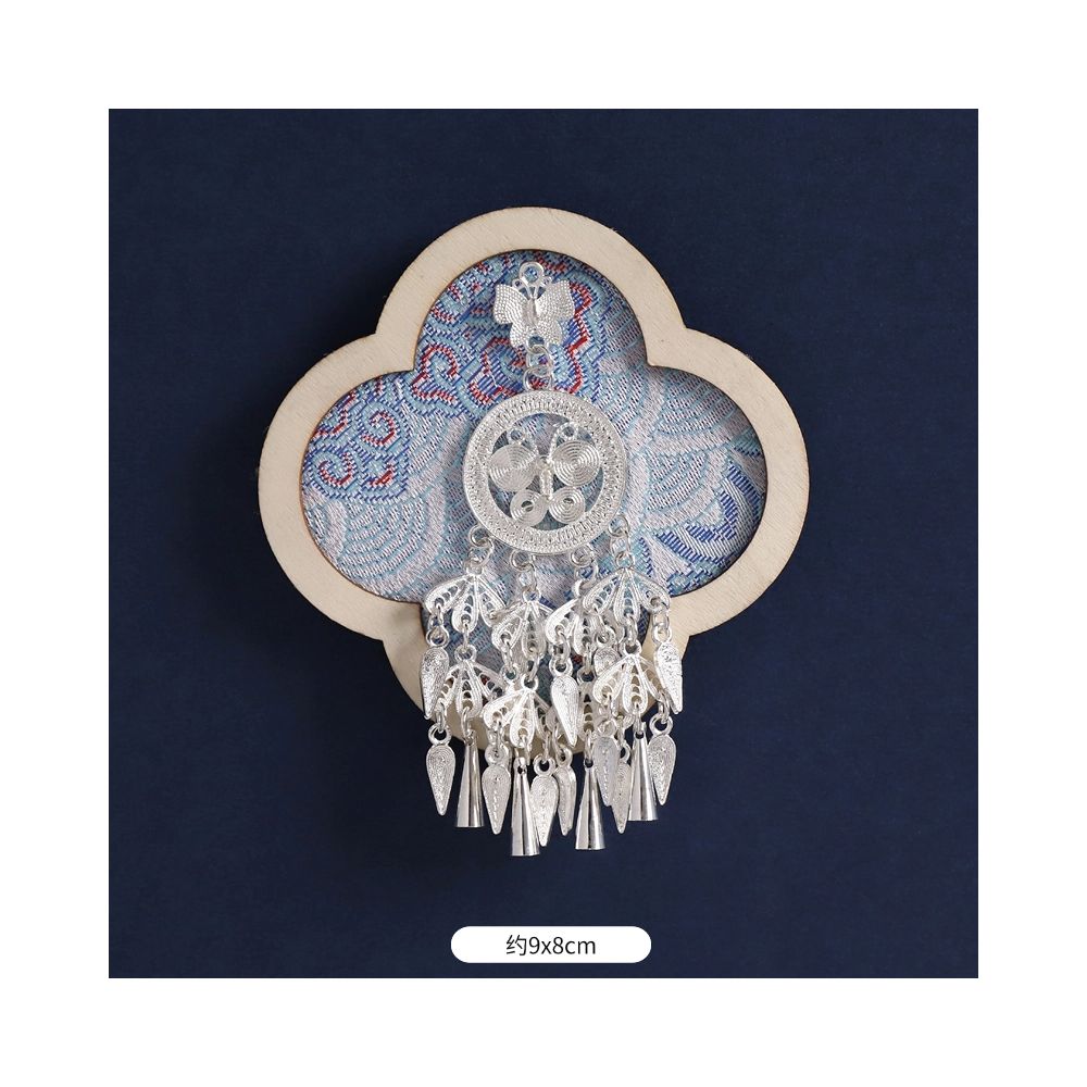 Silver Peacock Refrigerator Magnet