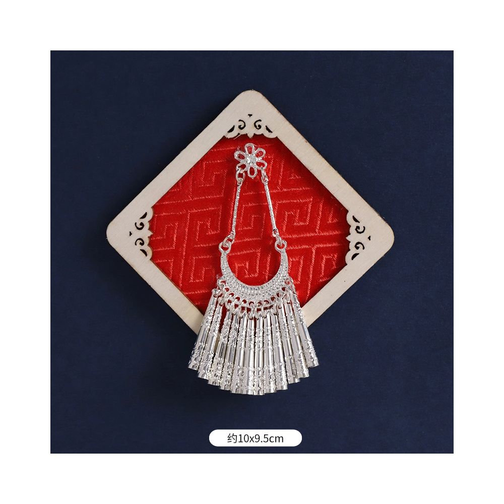 Silver Peacock Refrigerator Magnet