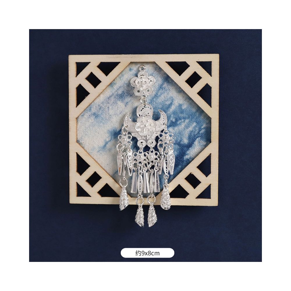 Silver Peacock Refrigerator Magnet