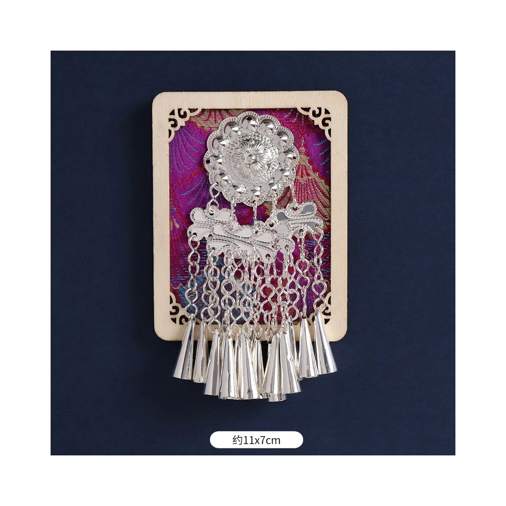 Silver Peacock Refrigerator Magnet