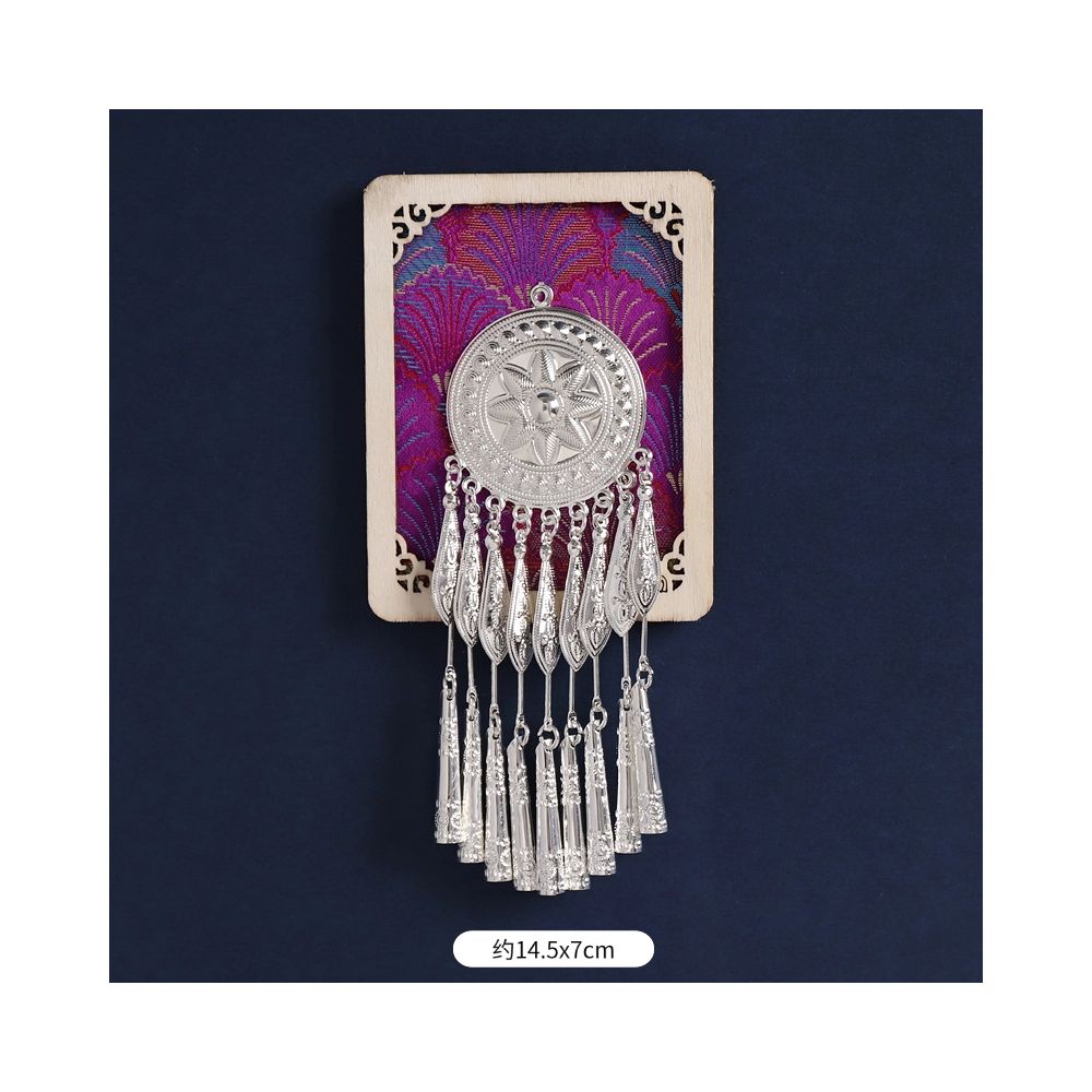 Silver Peacock Refrigerator Magnet