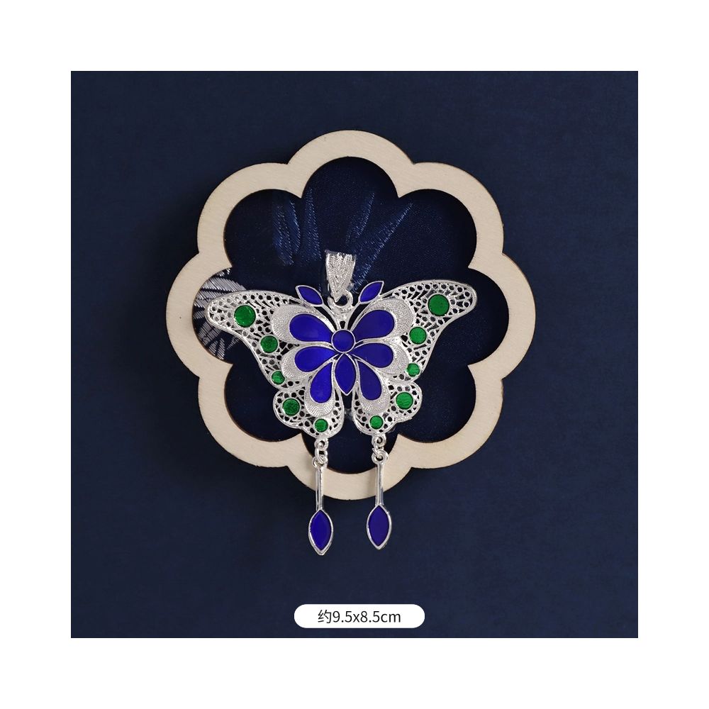 Silver Peacock Refrigerator Magnet