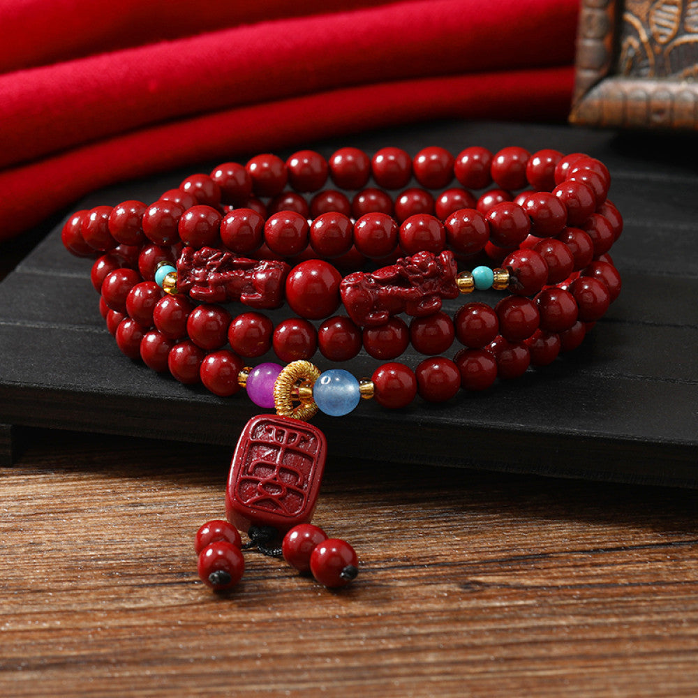 Vibrant green chalcedony contrasts with cinnabar, natural and refreshing.