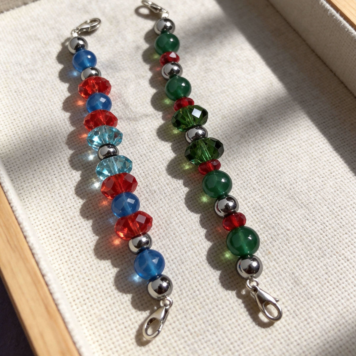 Two styles vibrant multicolored faceted crystal dangling chains for dog cat collar decoration | DIY Jade
