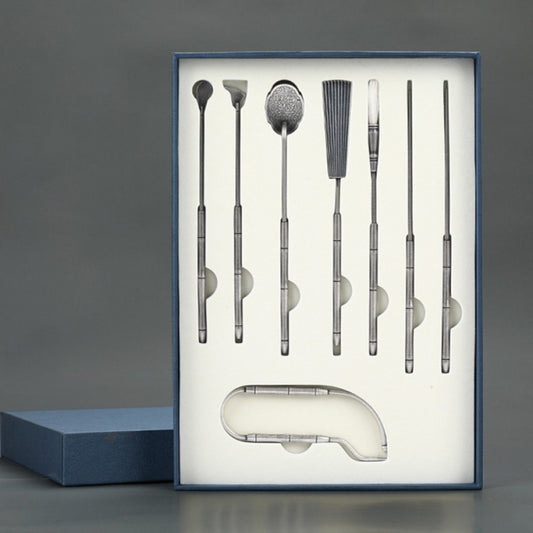 Complete metal incense tool set in gift box | DIY Jade