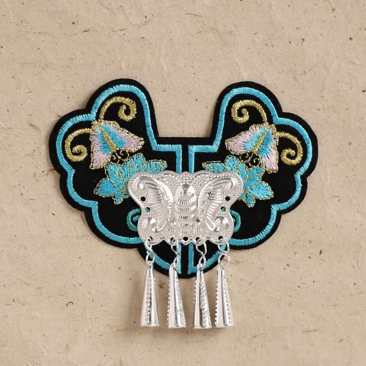 Purple floral handmade hanging ornament